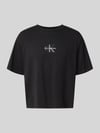 Calvin Klein Jeans relaxed fit T-shirt van puur katoen Zwart