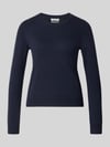 Christian Berg Woman Slim Fit Strickpullover aus reinem Kaschmir Dunkelblau