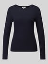 s.Oliver RED LABEL Slim fit shirt met lange mouwen van puur katoen Marineblauw