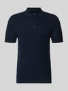 MCNEAL Regular Fit Poloshirt mit Strukturmuster Dunkelblau