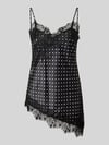 ONLY Regular Fit Blusentop mit Spitzenbesatz Modell 'INDONA' Black