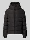 Superdry Gewatteerd jack met labelstitching en capuchon Zwart