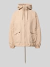 Jake*s Casual Jack met capuchon en klepzakken Lichtroze