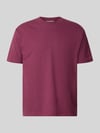 Marc O'Polo DENIM Relaxed Fit T-Shirt aus reiner Baumwolle Pflaume