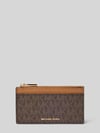 MICHAEL Michael Kors Portemonnee met Logodetail Model 'Jet Set' Donkerbruin