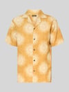 JACK & JONES Premium Regular Fit Freizeithemd im Allover-Look Modell 'BILBAO' Orange