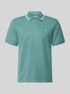JACK & JONES Regular Fit Poloshirt mit Strukturmuster Modell 'AUSTIN' Tuerkis