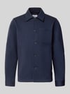 Lindbergh Slim Fit Hemdjacke mit Viskose-Anteil Dunkelblau
