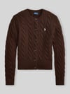 Polo Ralph Lauren kardigan rozpinany o kroju regular fit z wełny z domieszką kaszmiru Czarny