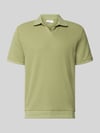 Lindbergh Comfort Fit Poloshirt mit V-Ausschnitt Bottle