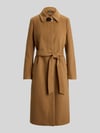 Lauren Ralph Lauren płaszcz o kroju regular fit z mieszanki wełny z domieszką kaszmiru Camel
