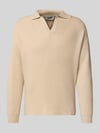 DRYKORN Gebreide pullover met polokraag Beige