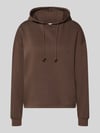 PIECES Regular Fit Hoodie aus Baumwoll-Mix Modell 'CHILLI' Dunkelbraun