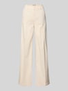 SEDUCTIVE Hose mit Bügelfalten und Eingrifftaschen Beige
