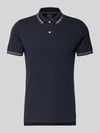 Geox Slim Fit Poloshirt mit Kontraststreifen Marine