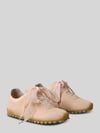 CK Calvin Klein Sneaker aus Veloursleder mit zwei Schnürsenkeln Sand