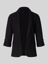 VERO MODA Krój loose fit krótki blezer z mieszanka wiskozy i lnu model 'JESMILO' Czarny