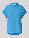 Samsøe Samsøe Regular Fit Bluse mit Knopfleiste Modell 'MAJAN' Blau
