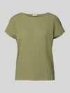 s.Oliver RED LABEL relaxed fit T-shirt met structuurpatroon Lindegroen