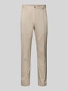 JOOP! COLLECTION Regular Fit Stoffhose mit Logo-Detail Modell 'Lester' Beige