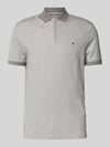 Tommy Hilfiger Regular Fit Poloshirt aus Baumwoll-Mix Mittelgrau