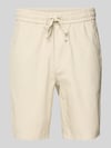ONLY & SONS Shorts aus Baumwoll-Leinen-Mix Modell 'LINUS' Beige