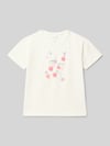 Blue Seven T-Shirt mit Rundhalsausschnitt und Motiv-Print Offwhite