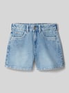 Garcia regular fit short met logopatch Blauw