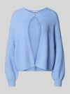OPUS Cardigan mit Knopfverschluss Modell 'Deriana' Hellblau