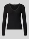 ONLY Slim Fit Langarmshirt aus Baumwoll-Mix Modell 'SARA SHARAI' Black