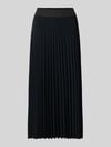 Rich & Royal Midirock mit Plisseefalten Black