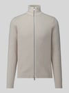 Selected Regular fit gebreid jack van puur katoen model 'DANE' Offwhite