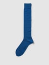 FALKE Kniekousen met logostitching model 'Tiago' Oceaanblauw