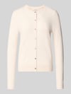 Christian Berg Woman Regular Fit Strickjacke aus Viskose-Mix mit Muschelsaum Rose