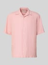 Selected Relaxed Fit Freizeithemd aus Leinen-Baumwoll-Mix Modell 'RLXCLAY' Altrosa