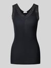 HANRO Tanktop met kant Zwart