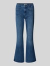 Christian Berg Woman Bootcut fit jeans met riemlussen Marineblauw gemêleerd