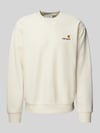 Carhartt Work In Progress Bluza z wyhaftowanym logo Złamany biały