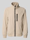 Tom Tailor Comfort Fit Blouson mit geripptem Rumpfabschluss Beige