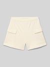 Champion Regular Fit Sweatshorts mit Logo-Patch Sand
