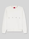 HUGO Bluza oversized z nadrukiem z tyłu Złamany biały