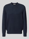 ONLY & SONS Relaxed Fit Pullover aus Baumwoll-Mix mit Woll-Anteil Modell 'JAMES' Dunkelblau