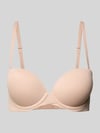 Calvin Klein Underwear Biustonosz push up z detalami z logo model ‘PERFECT FIT’ Beżowy