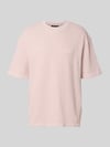 PEGADOR Oversized T-Shirt mit Strukturmuster Pink