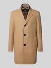 HECHTER PARIS Regular Fit Mantel aus Woll-Mix Beige