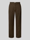 Casual Friday Leinenhose mit Eingrifftaschen Modell 'Pandrup' Mittelbraun
