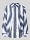 GANT Relaxed Fit Langarmbluse aus reiner Baumwolle Dunkelblau