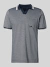 s.Oliver RED LABEL Regular Fit Poloshirt aus reiner Baumwolle Modell 'OPEN COLLAR POLO' Marine