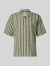 Redefined Rebel Regular Fit Freizeithemd mit Reverskragen Modell 'HOWIE' Oliv