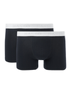 HANRO Trunks mit Label-Details im 2er-Pack Black